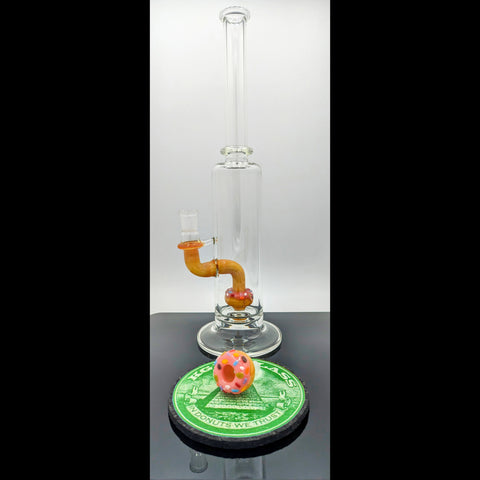 KGB Glass Single Donut Tube w/ Slide