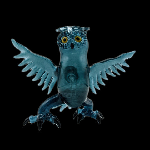 4winds Glass Custom Blue Full body Owl