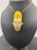 Saiyan Glass Homer Head pendant